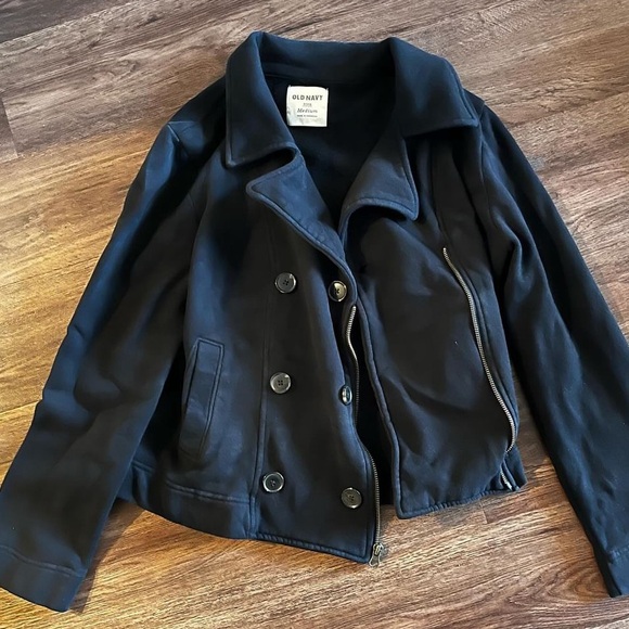 Old Navy Moto Style Fleece Jacket - Picture 1 of 1